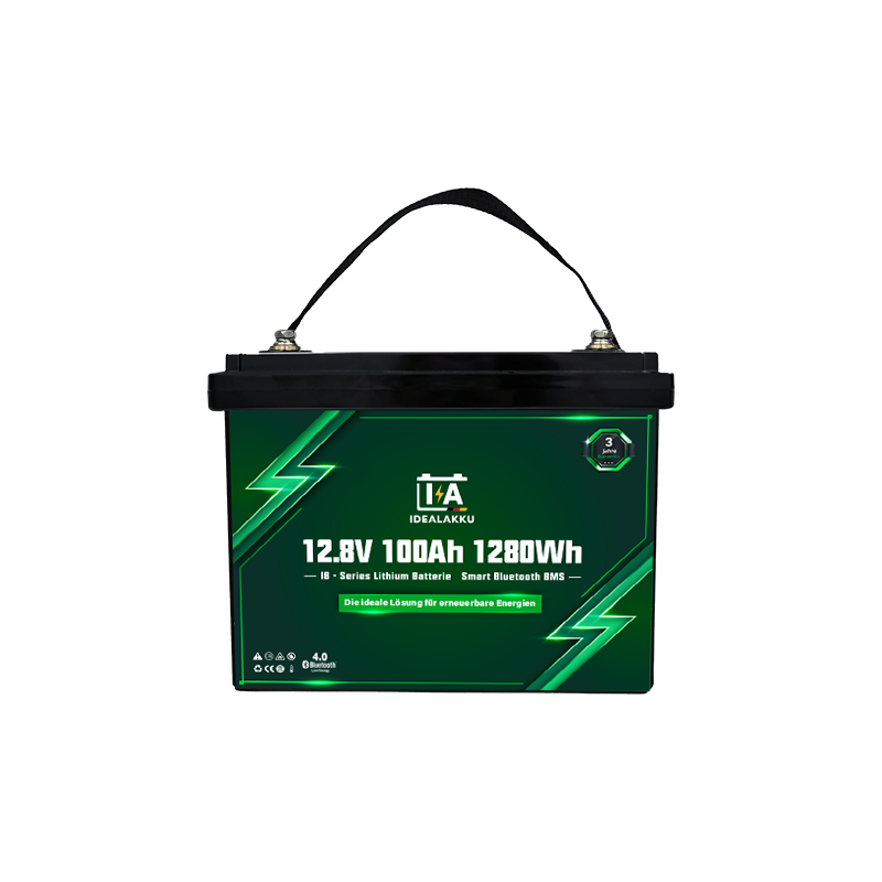 Idealakku IB SERIES Lithium Batterie LiFePO4 12V 100Ah Smart BMS mit Bluetooth