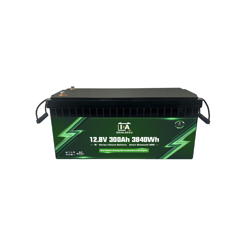 Idealakku IB SERIES Lithium Batterie LiFePO4 12V 300Ah Smart BMS mit Bluetooth