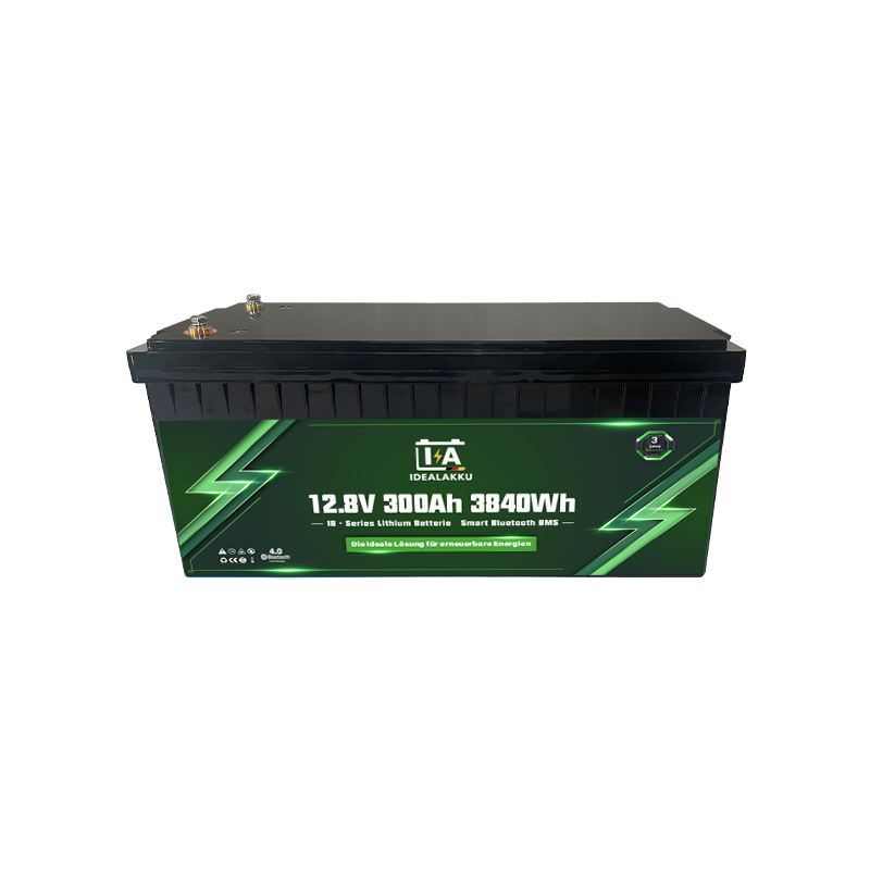Idealakku IB SERIES Lithium Batterie LiFePO4 12V 300Ah Smart BMS mit Bluetooth
