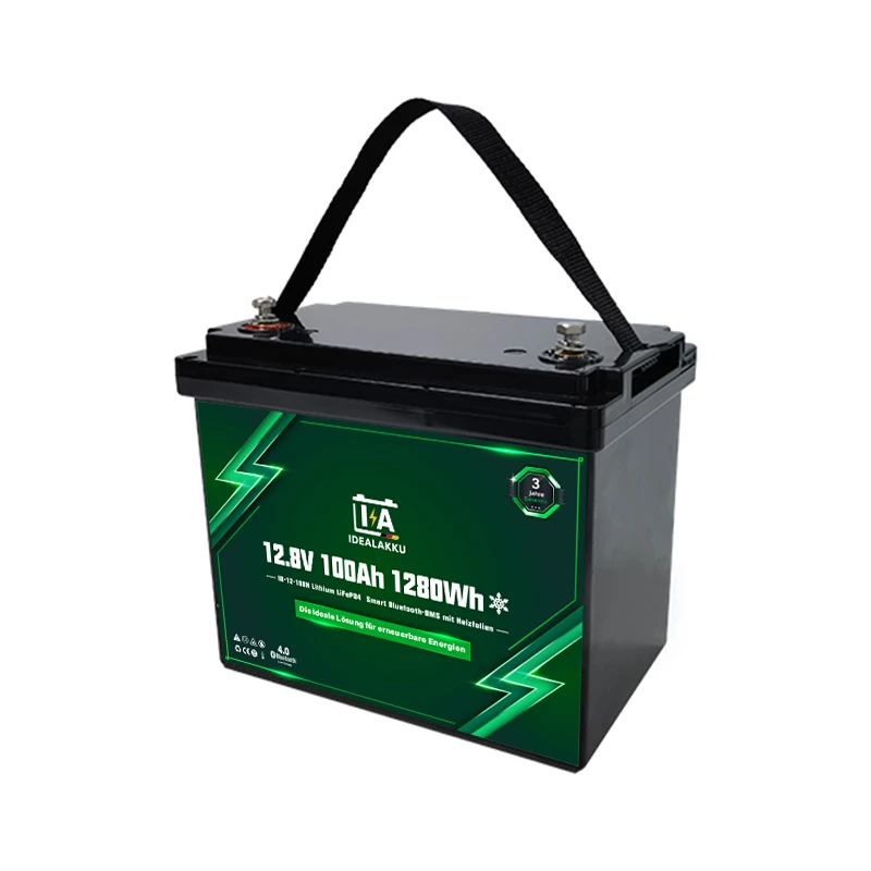 Idealakku IB-Serie LiFePO4-Batterie 12 V 100 Ah mit Smart-BMS, Bluetooth und Heizung-5