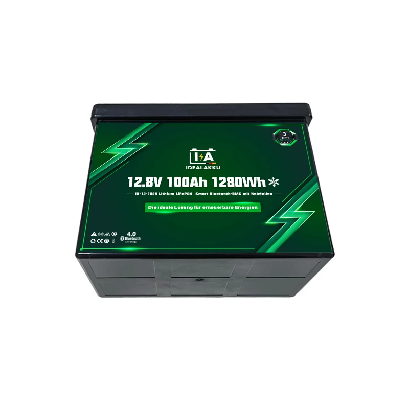 Idealakku IB-Serie LiFePO4-Batterie 12 V 100 Ah mit Smart-BMS, Bluetooth und Heizung-6