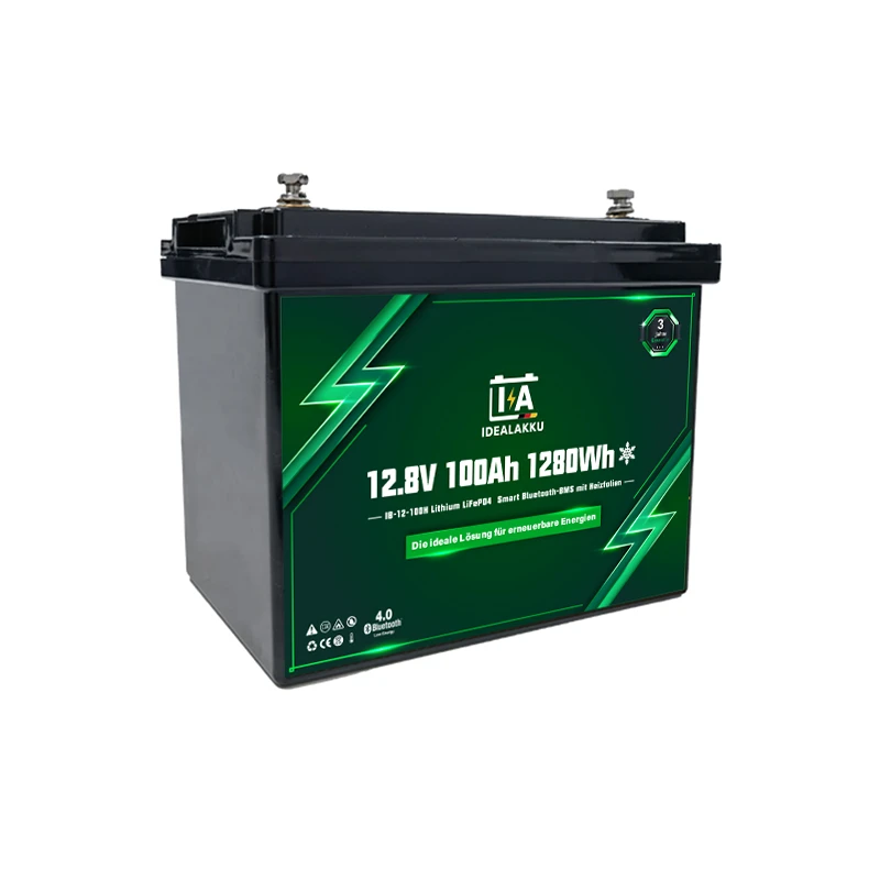 Idealakku IB-Serie LiFePO4-Batterie 12 V 100 Ah mit Smart-BMS, Bluetooth und Heizung-7