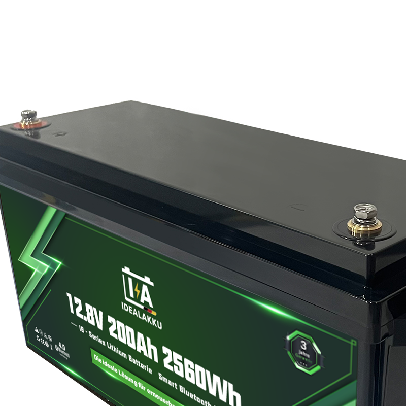 Idealakku IB SERIES Lithium Batterie LiFePO4 12V 200Ah Smart BMS mit Bluetooth