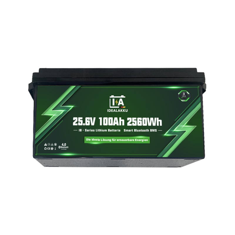 Idealakku IB SERIE Lithium Batterie LiFePO4 24V 100Ah Smart BMS mit Bluetooth