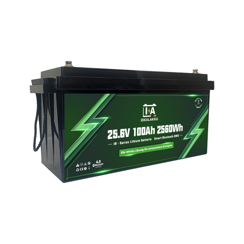 Idealakku IB SERIE Lithium Batterie LiFePO4 24V 100Ah Smart BMS mit Bluetooth