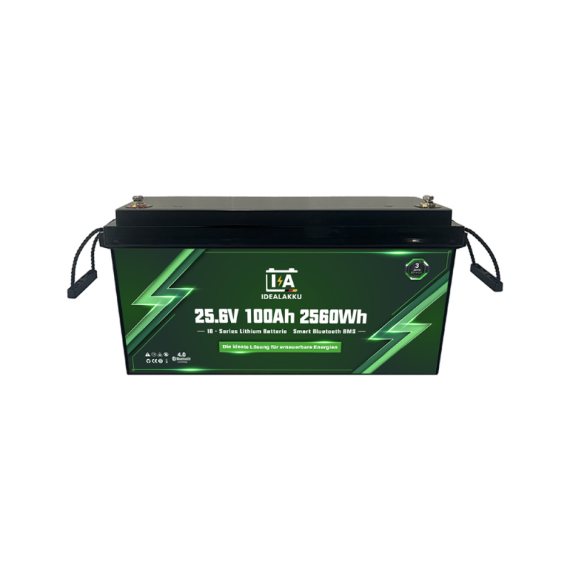 Idealakku IB SERIE Lithium Batterie LiFePO4 24V 100Ah Smart BMS mit Bluetooth