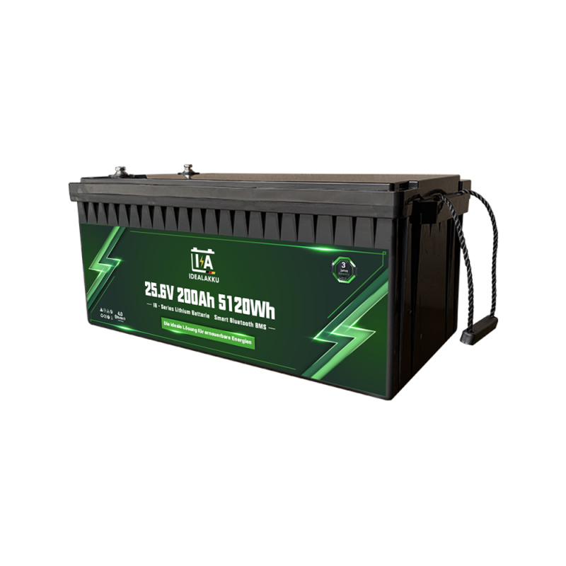 Idealakku IB SERIES Lithium Batterie LiFePO4 24V 200Ah Smart BMS mit Bluetooth