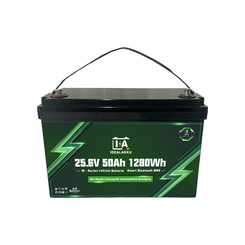 Idealakku IB SERIES Lithium Batterie LiFePO4 24V 50Ah Smart BMS mit Bluetooth