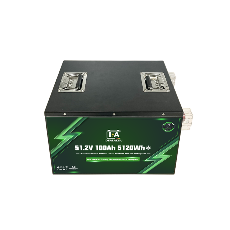 Idealakku IB SERIES Lithium Batterie LiFePO4 48V 100Ah Smart BMS Bluetooth mit Heizung