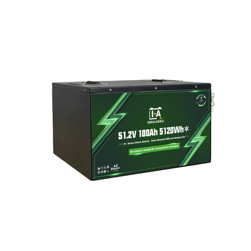 Idealakku IB SERIES Lithium Batterie LiFePO4 48V 100Ah Smart BMS Bluetooth mit Heizung
