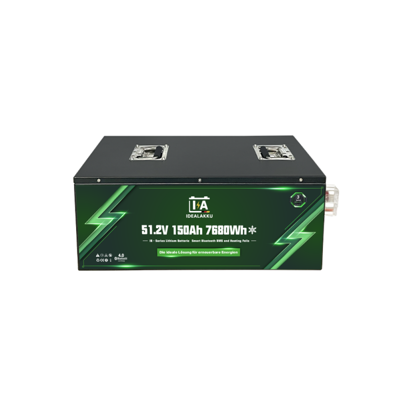 Idealakku IB SERIES Lithium Batterie LiFePO4 48V 150Ah Smart BMS Bluetooth mit Heizung