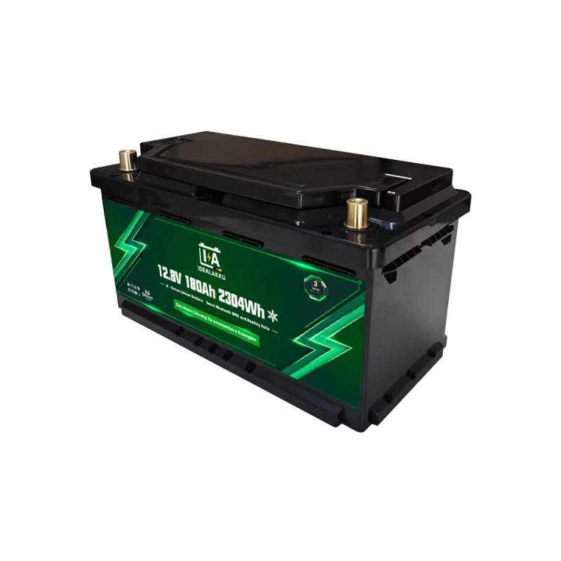 Idealakku IA SERIES Lithium Batterie LiFePO4 12V 180Ah Smart BMS mit Bluetooth Wohnmobil Untersitzbatterie mit Heizung