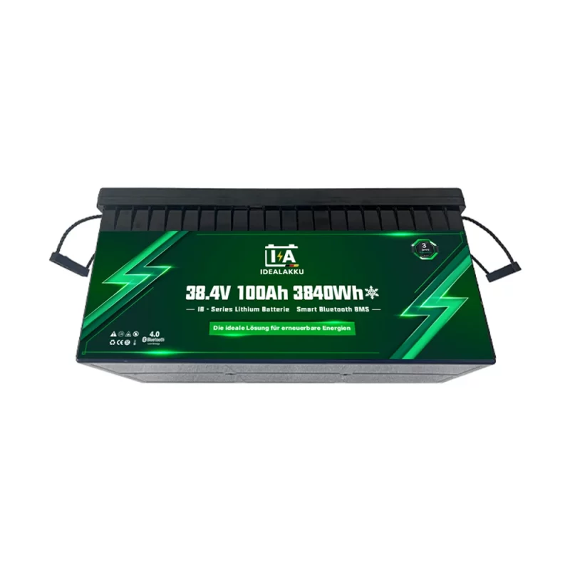 Idealakku IB SERIE Lithium Batterie LiFePO4 36V 100Ah Smart BMS mit Bluetooth mit Heizung