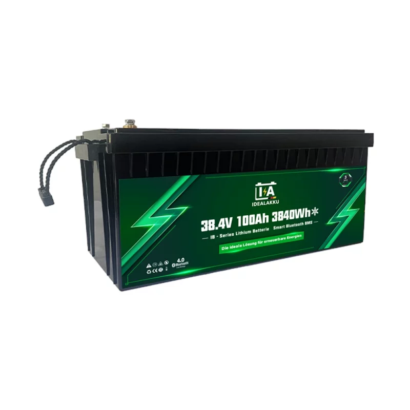 Idealakku IB SERIE Lithium Batterie LiFePO4 36V 100Ah Smart BMS mit Bluetooth mit Heizung