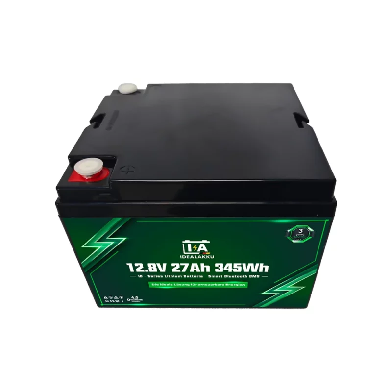 Idealakku IB SERIES Lithium Batterie LiFePO4 12V 27Ah Smart BMS mit Bluetooth