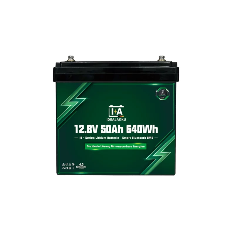 Idealakku IB SERIES Lithium Batterie LiFePO4 12V 50Ah Smart BMS mit Bluetooth