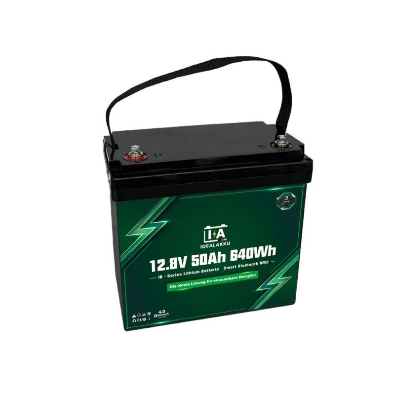 Idealakku IB SERIES Lithium Batterie LiFePO4 12V 50Ah Smart BMS mit Bluetooth