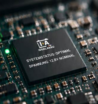 Idealakku Batteriemanagement – technische Illustration